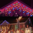 Obraz 4/5 - 25 metrov, 500 LED vianočný svetelný reťazec, šumivý svetelný reťazec s farebným a studeným bielym svetlom