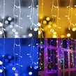 25 metrov, 500 LED vianočný svetelný reťazec, šumivý svetelný reťazec s farebným a studeným bielym svetlom