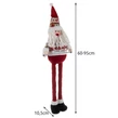 Vianočný teleskopický textilný Santa Claus, vysoký 60-95 cm