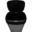 Automatický odpadkový kôš Sensory 50 l, inox, s čiernym vekom, SD-007-B