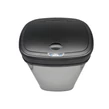 Automatický odpadkový kôš Sensory 50 l, inox, s čiernym vekom, SD-007-B