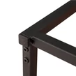 Elite Home® Elegantný minimalistický konferenčný stolík s čiernym kovovým rámom a dubovou doskou