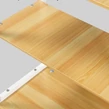 Elite Home® pevná kovová kúpeľňová polička s drevenou policou nad práčkou s horným plnením, biela - 120 cm