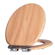 WC sedadlo Elite Home® MDF s funkciou proti kondenzácii, pomaly sa zatvárajúci poklop, kovové pánty, efekt prírodného dreva