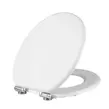 Obraz 1/6 - WC sedadlo Elite Home® MDF s funkciou proti kondenzácii, pomaly sa zatvárajúci poklop, kovové pánty, biele