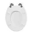Obraz 5/6 - WC sedadlo Elite Home® MDF s funkciou proti kondenzácii, pomaly sa zatvárajúci poklop, kovové pánty, biele