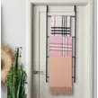 Obraz 6/6 - Elite Home® vešiak na uteráky do kúpeľne na dvere, sušiak na bielizeň, 4-stupňový kovový rebrík, matná čierna