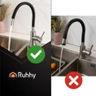 Flexibilný stojací kuchynský batériový kohútik s 360° flexibilnou silikónovou hadicou, nastaviteľnou výškou výtoku, INOX batériou a perlátorom