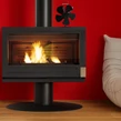 Päťlopatkový krbový ventilátor fungujúci na princípe tepla a termoelektrického efektu, bez napájania