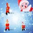 Obraz 5/6 - Nafukovací Santa Claus, vianočná dekorácia, výška 120 cm