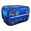 Obraz 3/6 - Detský stan na hranie so vzorom policajného auta, textilný nosič, 112x70x75 cm, modrý