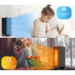 Stolný sálavý ohrievač, ventilátor s oscilačnou funkciou, 1200 W