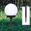 Sada 4 solárnych lámp so solárnym panelom, biela guľa, SB-56