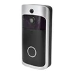 Inteligentný zvonček WiFi so zabudovanou kamerou, bezdrôtový, čierno-strieborný