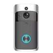 Inteligentný zvonček WiFi so zabudovanou kamerou, bezdrôtový, čierno-strieborný