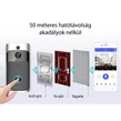 Inteligentný zvonček WiFi so zabudovanou kamerou, bezdrôtový, čierno-strieborný