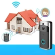 Inteligentný zvonček WiFi so zabudovanou kamerou, bezdrôtový, čierno-strieborný