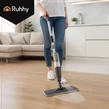 Mikrovláknová plochá mopová súprava s nádržou na vodu, s mopovou plochou 41 cm, objemom 600 ml, dvoma mikrovláknovými utierkami