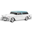 WSTER 1955 Reproduktor Bluetooth v tvare Chevrolet Nomad, port USB, slot na kartu TF, biely