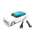 WSTER 1955 Reproduktor Bluetooth v tvare Chevrolet Nomad, port USB, slot na kartu TF, biely