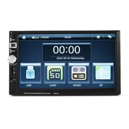 7" 2 DIN dotykový displej v hlavnej jednotke vozidla s Bluetooth, USB, MicroSD, MirrorLink