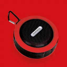 Kúpeľňový reproduktor bluetooth Daewoo s výkonom 3 W, červený, DIBT2122RD