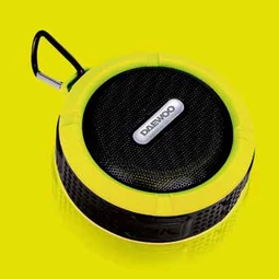 Kúpeľňový reproduktor bluetooth Daewoo s výkonom 3 W, žltý