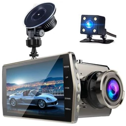 Autokamera FullHD 1080P s cúvacou kamerou, vstavaným G-senzorom a LED svetlom