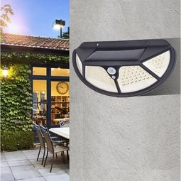 Solárna lampa s detekciou pohybu 102 LED so širokým projekčným uhlom