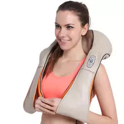 Shiatsu elektrický masážny prístroj na krk a telo s prepínateľným infračerveným ohrevom