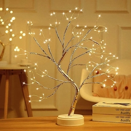 Dekoračný LED stromček na stôl, strom sakura, micro-LED, studená biela - 50 cm