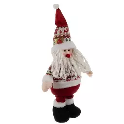 Vianočný teleskopický textilný Santa Claus, vysoký 60-95 cm