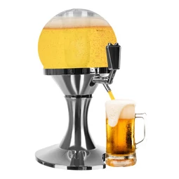 Pivný kohútik, chladiaci nápojový automat, guľatý, objem 3,5 litra