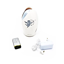 Aromaterapeutický odparovač, vonný difuzér s Amorkom, objem 100 ml, biely