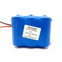 Trojčlánková batéria pre solárny panel, 3x5000mAh, 3,2V, GN32650, modrá