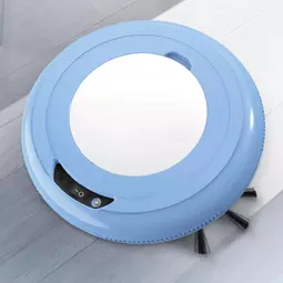 Inteligentný, samohybný, automatický robotický vysávač, podlahový vysávač, napájaný batériou, modrý