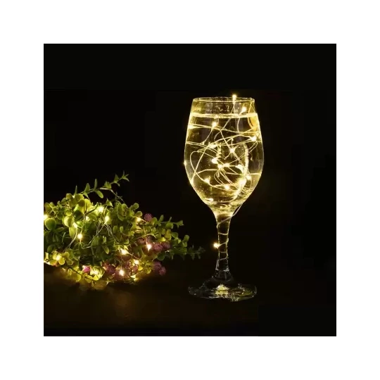 100 LED 8 Program Vnútorné mikro LED vianočné stromčekové svetlo 11,5 metra - teplá biela