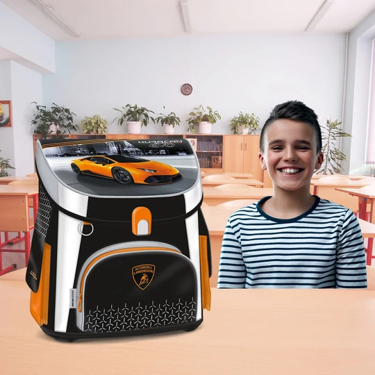 Ars Una, Kompaktná ergonomická taška Easy Lamborghini s magnetickým zatváraním, čierna a ružová