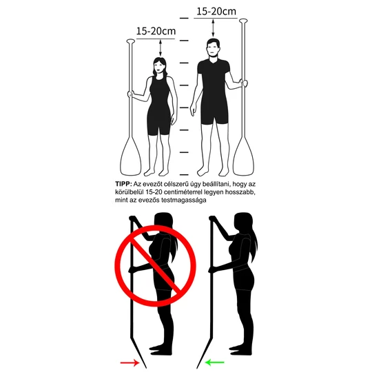 Sada dosky Elite® SUP s veslom, pumpou, príslušenstvom 10'6