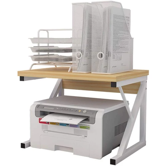 Biela, kovovým rámom, svetlá drevená kuchynská, kancelárska polica, zvyšovač