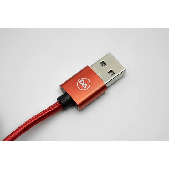 Daewoo USB kábel, 2 metre, Iphone, červený