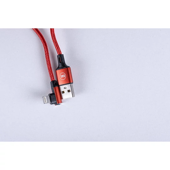 Daewoo USB kábel, 2 metre, Iphone, červený