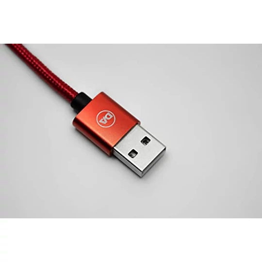 Daewoo microUSB kábel, 2 metre, červený