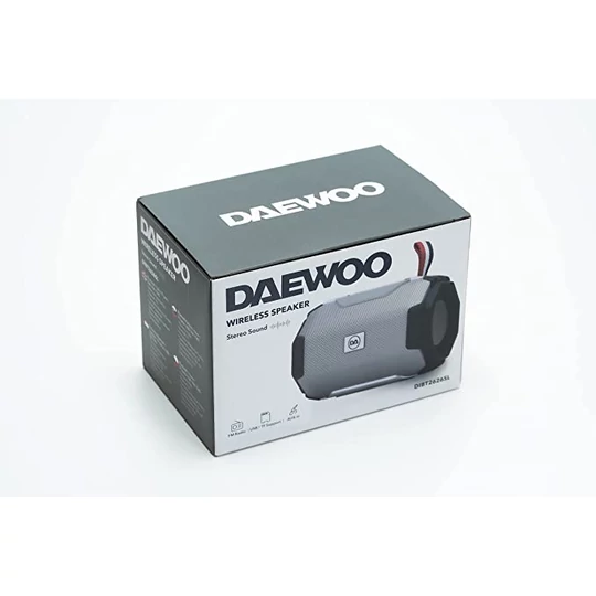 Bezdrôtový prenosný reproduktor Bluetooth Daewoo, strieborný, DIBT2626SL