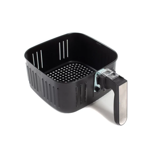 Fritéza Elite® 8 l + kniha receptov, 1800W teplovzdušná fritéza bez oleja s digitálnym displejom, elegantný kryt z nehrdzavejúcej ocele