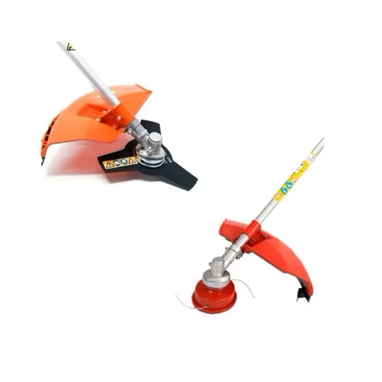 Benzínová kosačka na trávu Kiyoshi s drôtom + krovinorezná hlava, 62 cm3, 3,8 HP