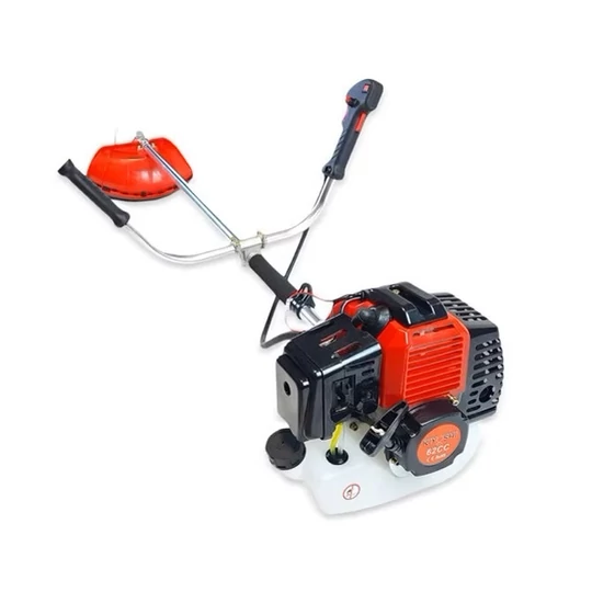 Benzínová kosačka na trávu Kiyoshi s drôtom + krovinorezná hlava, 62 cm3, 3,8 HP