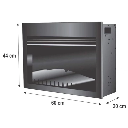 Zabudovateľný elektrický krb