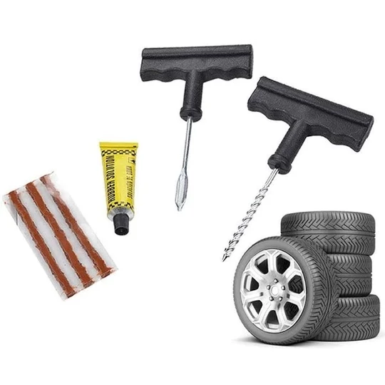 Súprava na opravu prepichnutia pre bezdušové pneumatiky, gumový plášť