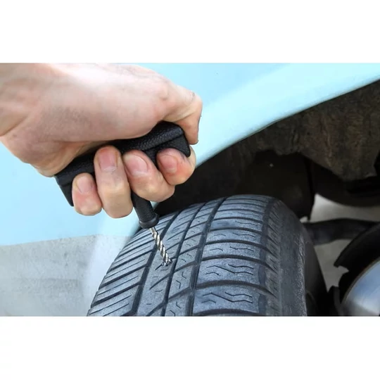 Súprava na opravu prepichnutia pre bezdušové pneumatiky, gumový plášť